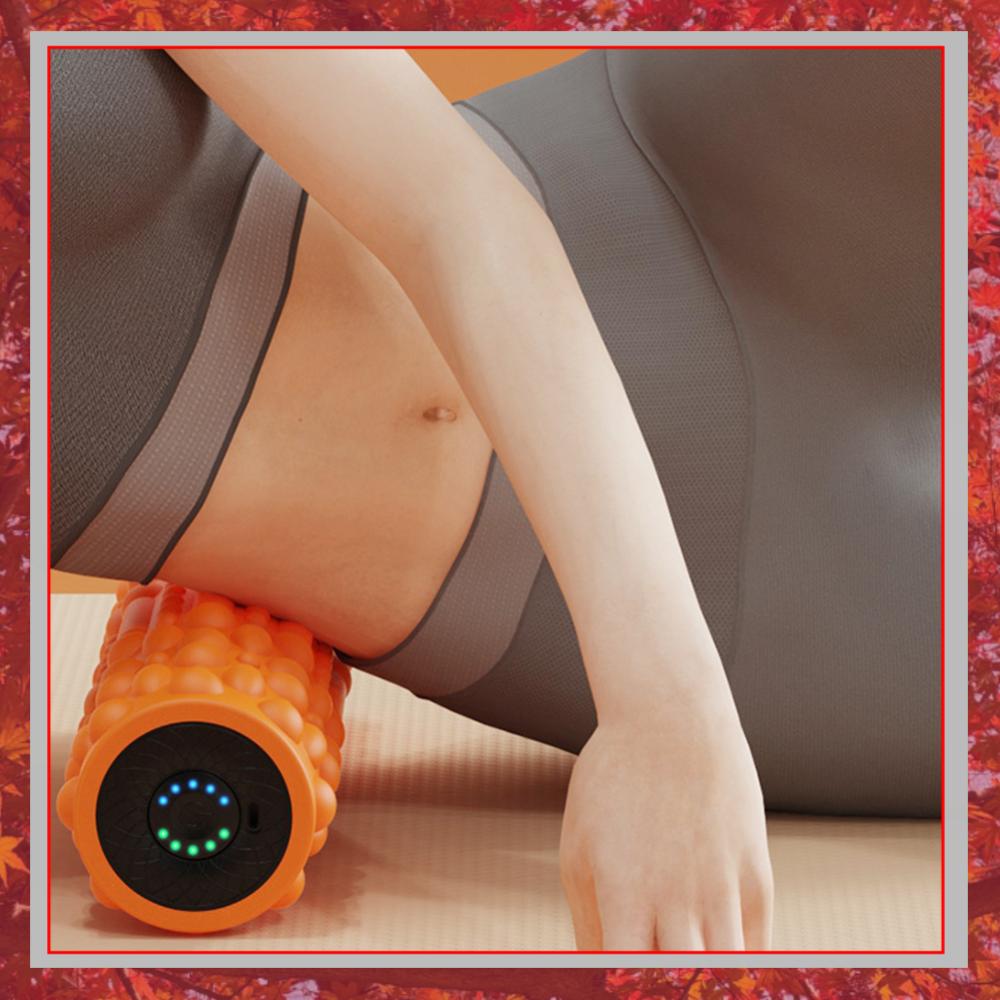 Pilates Yoga Exercises - Electric Vibrating Foam Roller Yoga Column