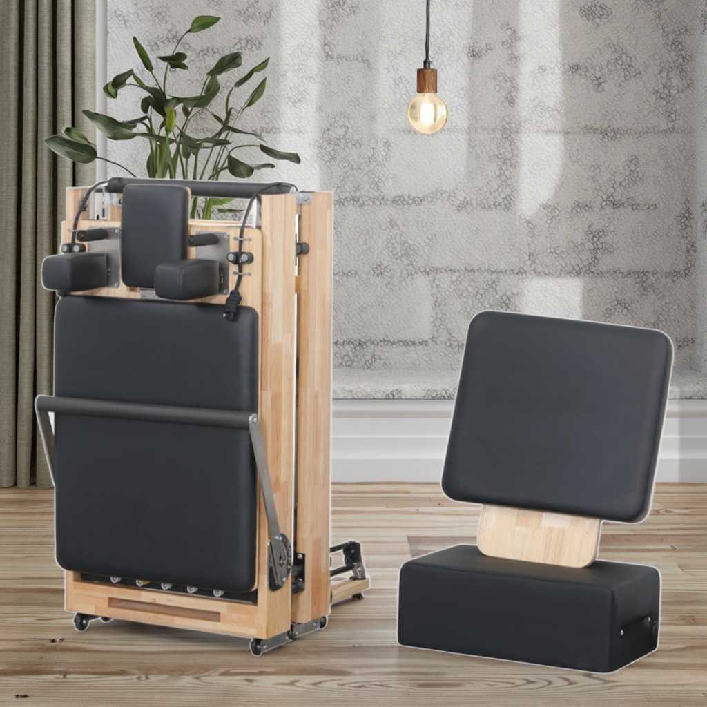 Pilates Yoga Machine - Pilates Foldable Reformer Set Balanced Professional