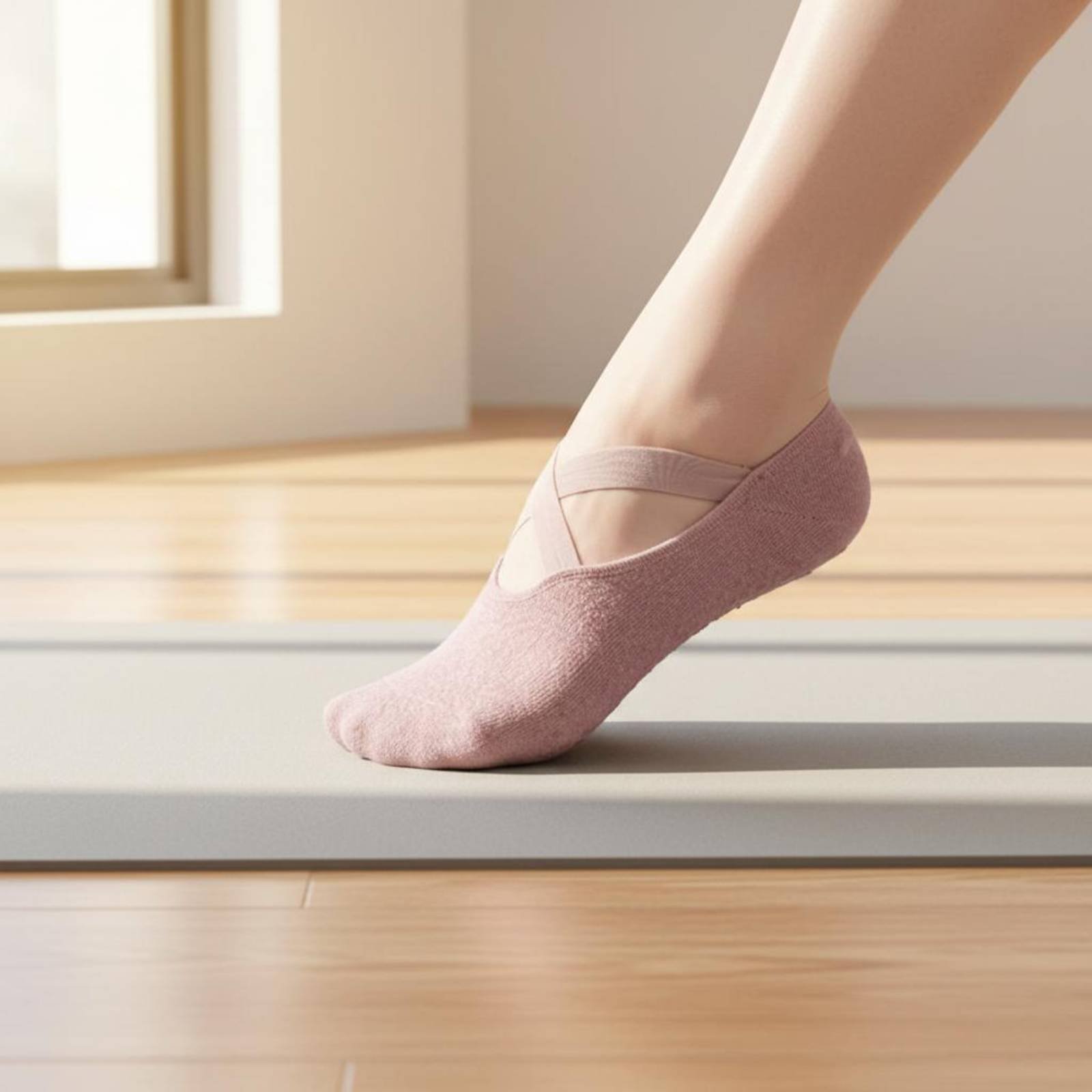 Pilates Yoga Exercises - Non Slip Fitness Socks Breathable Non-Slip