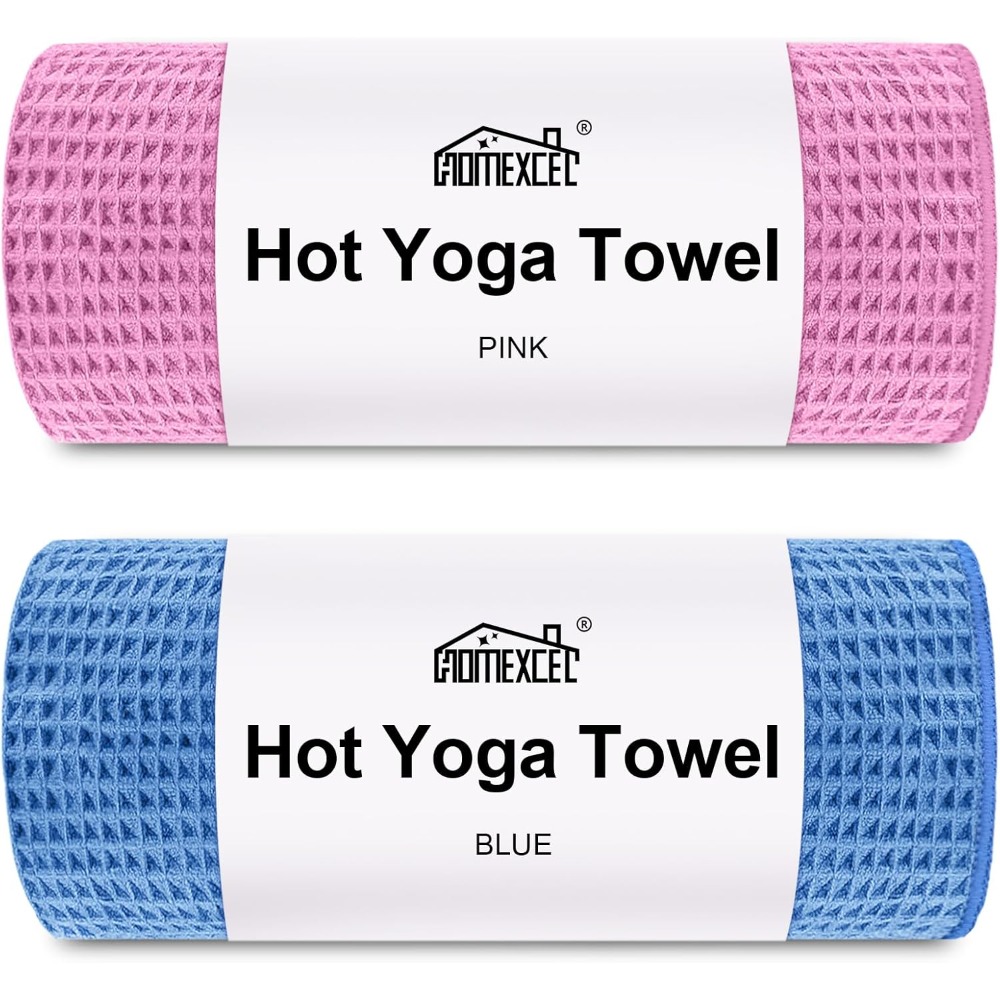 Pilates Yoga Exercises - Hot Yoga Towels 2 Pack, (26.5