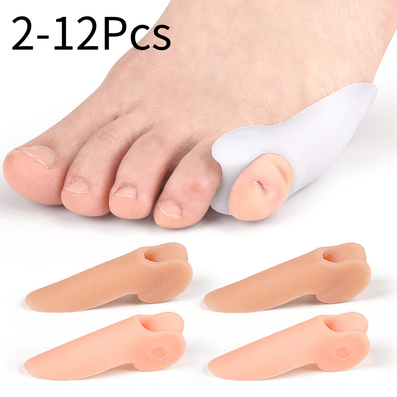 Toe Separator Silicon - 2/4/6/8/10/12Pcs Gel Pinky Bunion Corrector Little