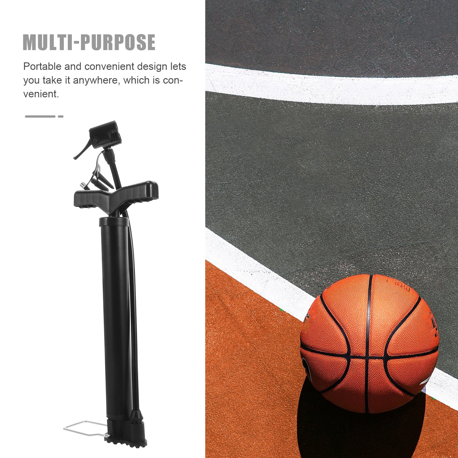 Heavy Duty Steel Ball Pump Por – Pilates Yoga Ball recenzja i cena