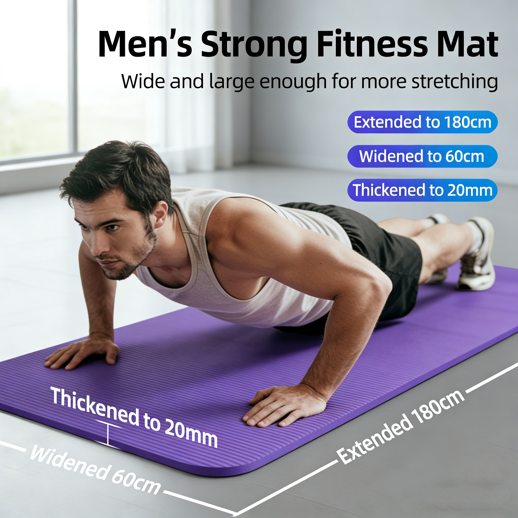 15-20MM Thick 183×60cm Yoga Ma – Pilates Yoga Matte recenzja i cena