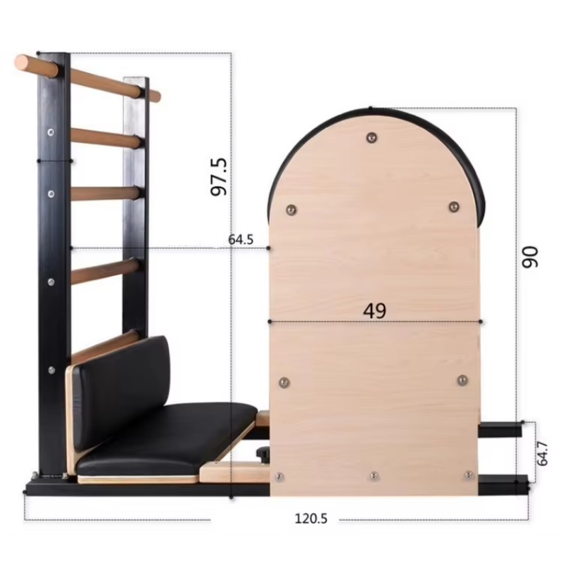 YTYIN Steel Ladder Barrel Wood – Pilates Yoga Body recenzja i cena