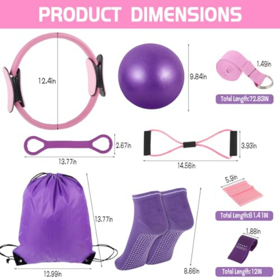 21 Pcs Pilates Ring Circle Set – Pilates Yoga Ball recenzja i cena
