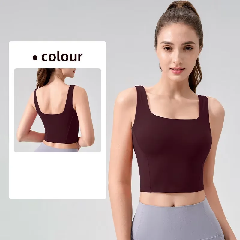 Women's Sports Yoga Vest Squar – Pilates Yoga Exercises recenzja i cena