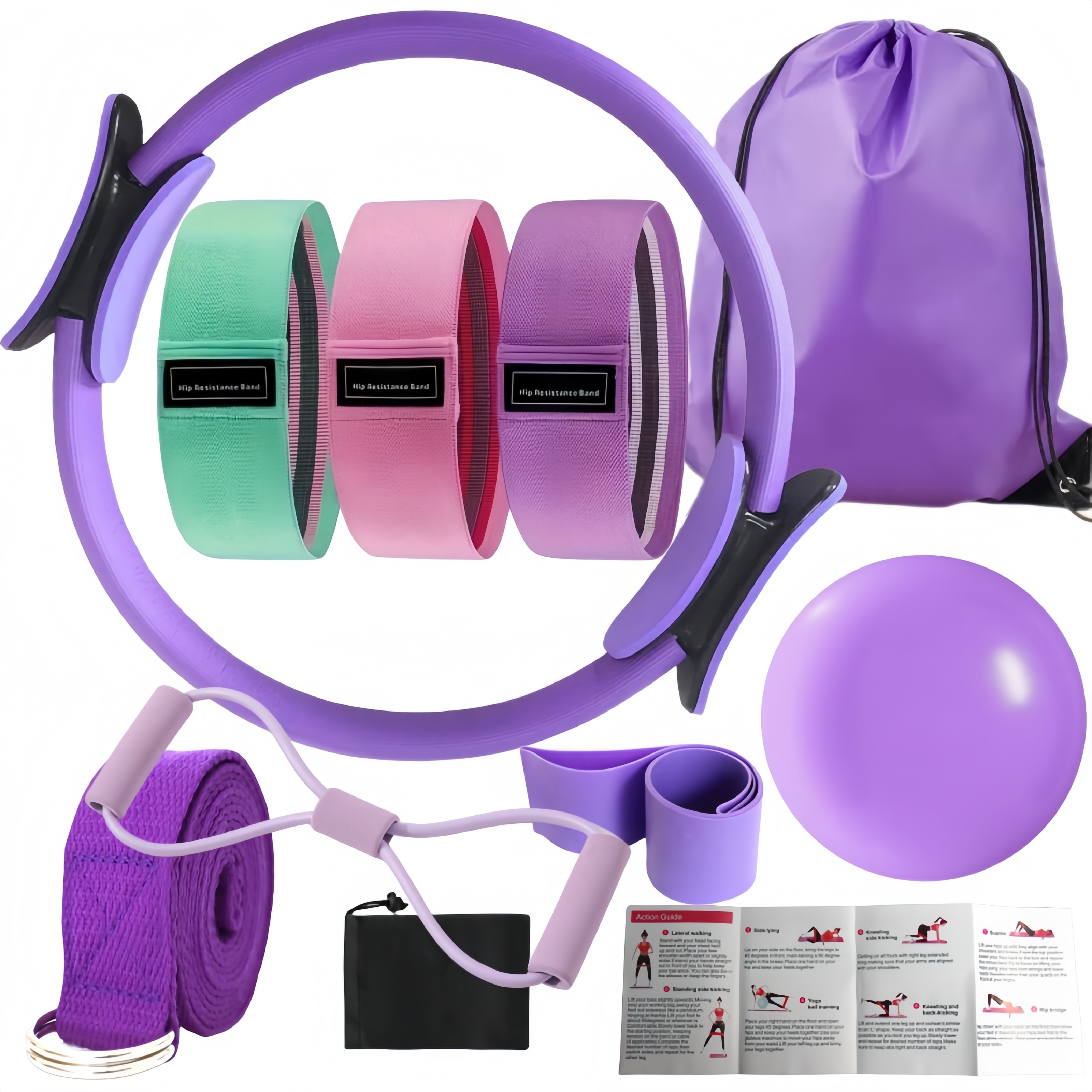 10-Piece Pilates Loops Yoga Ki – Pilates Yoga Ball recenzja i cena