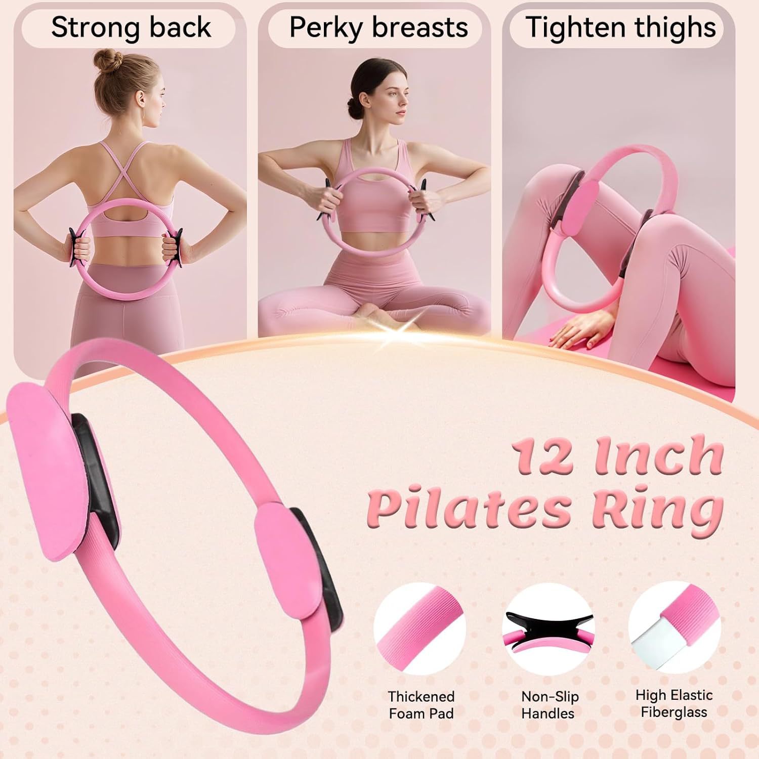 Pilates 11-Piece Set, Includes – Pilates Yoga Resistance Ring recenzja i cena