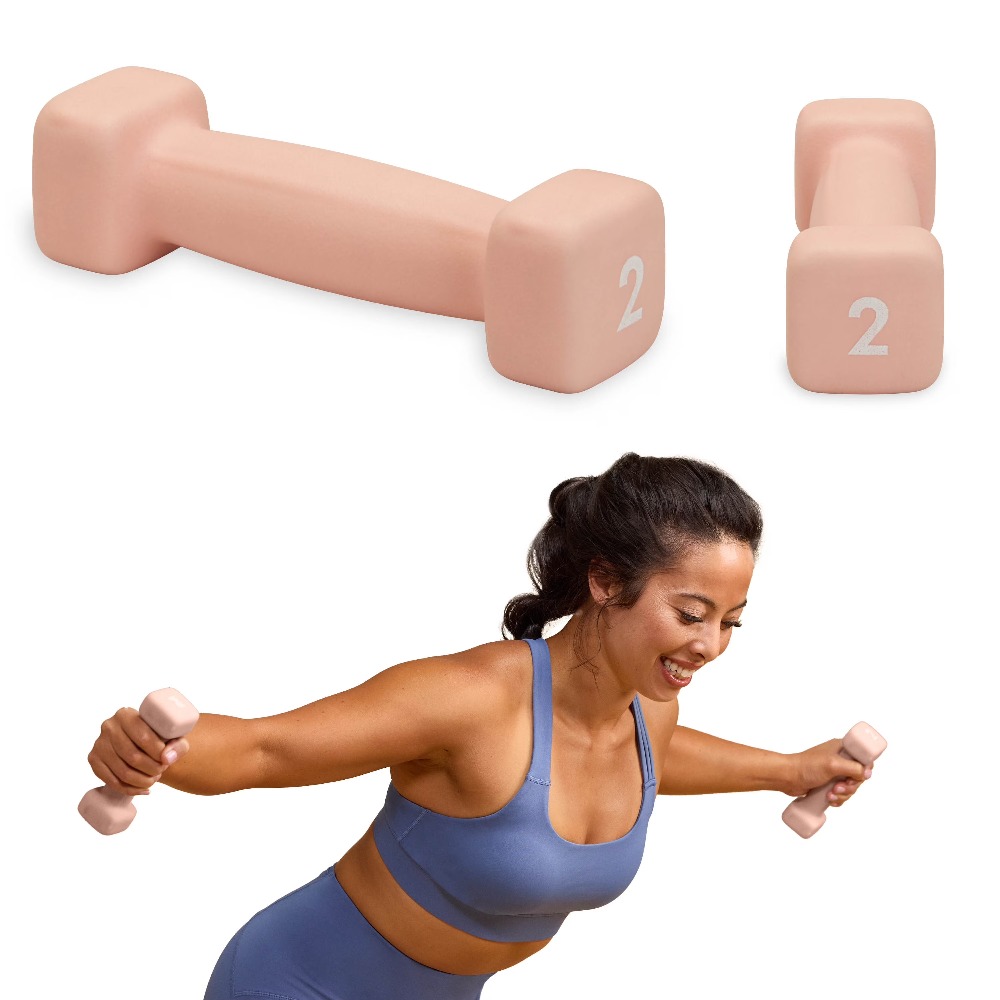 Neoprene Coated 2 Pound Dumbbe – Pilates Yoga Exercises recenzja i cena