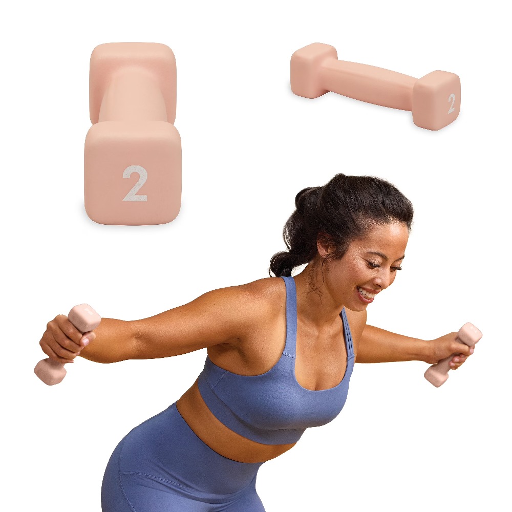 Neoprene Coated 2 Pound Dumbbe – Pilates Yoga Exercises recenzja i cena