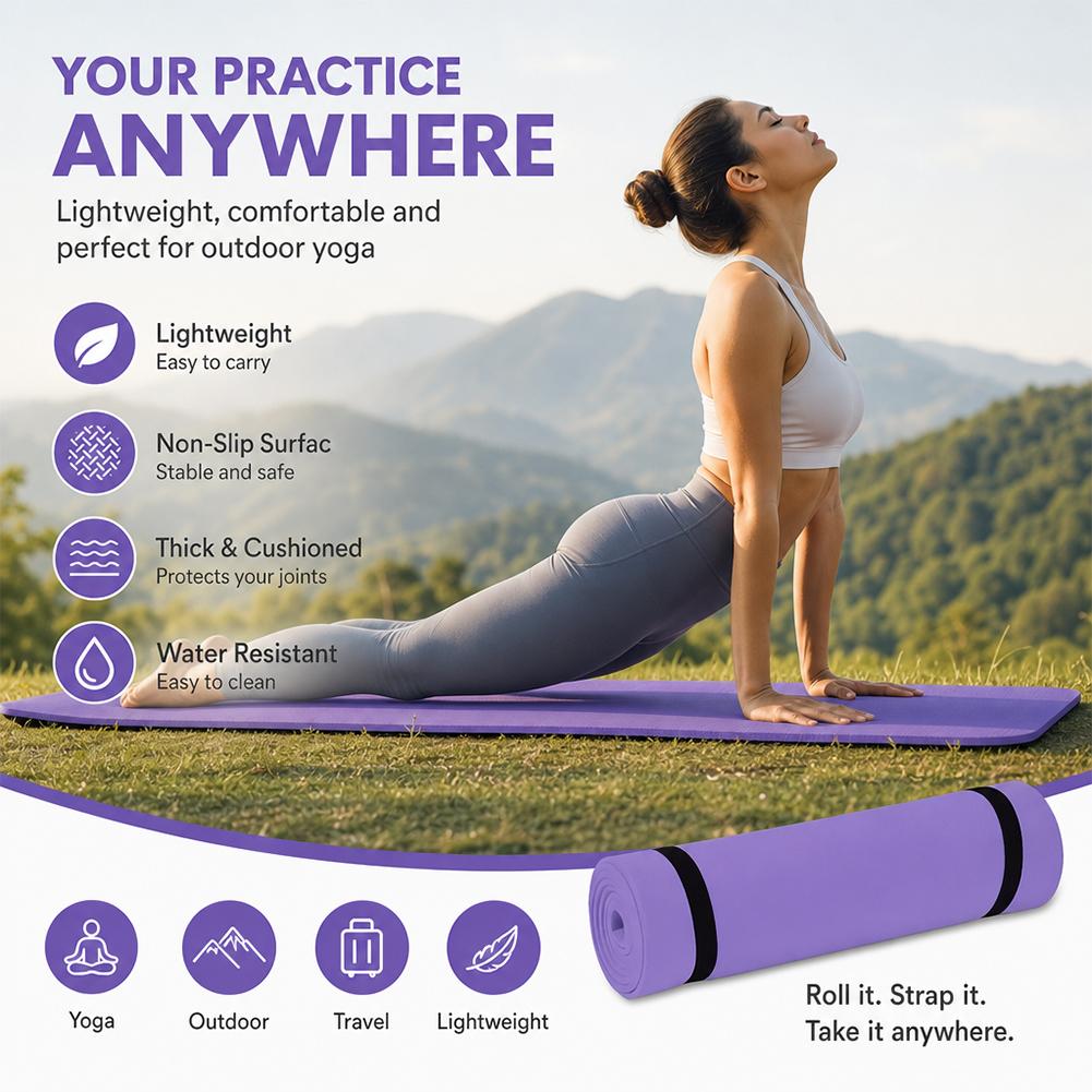 1/2Pcs Thick Yoga Mat Anti-ski – Pilates Yoga Matte recenzja i cena