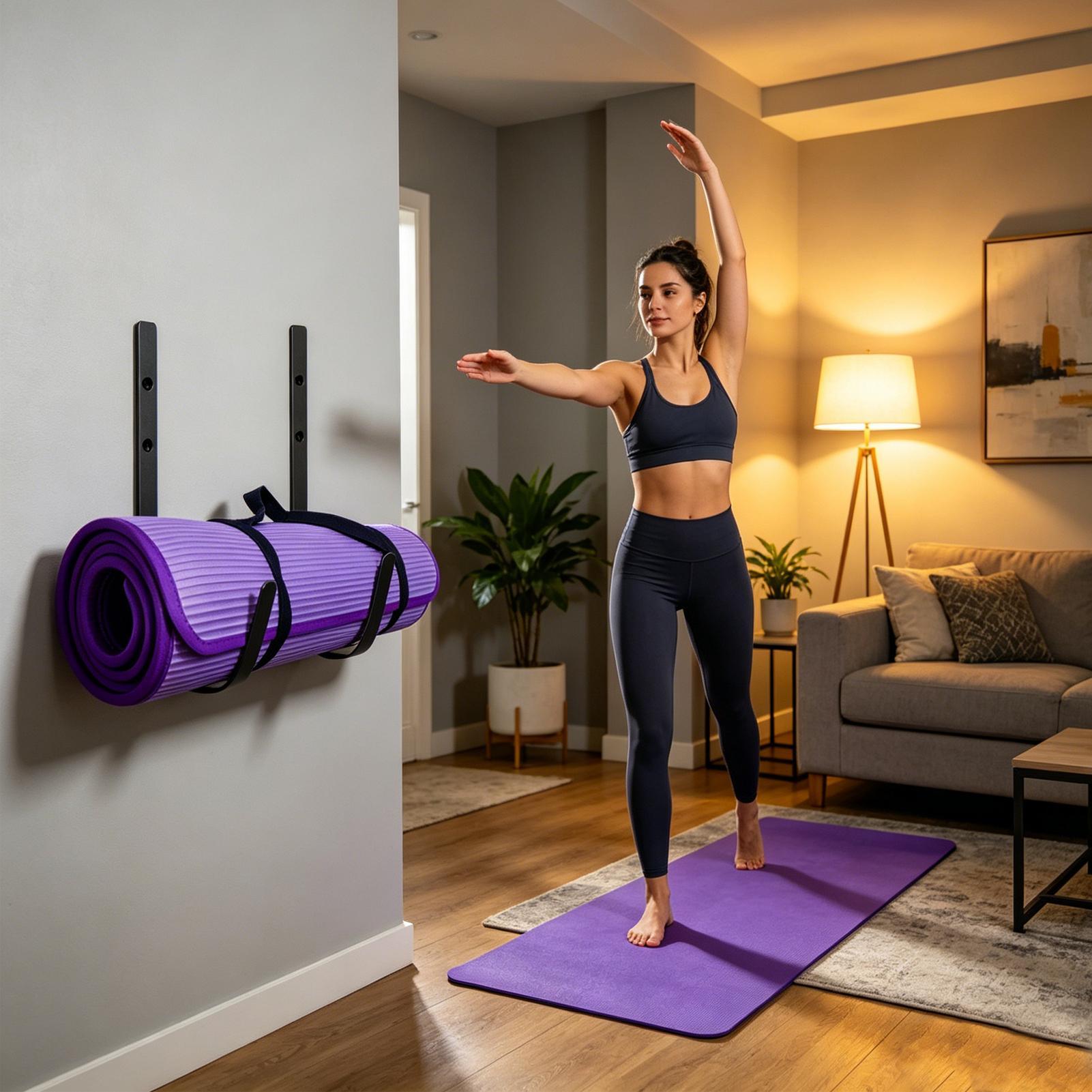 Yoga Mat Hanger Workout Equipm – Pilates Yoga Garage recenzja i cena